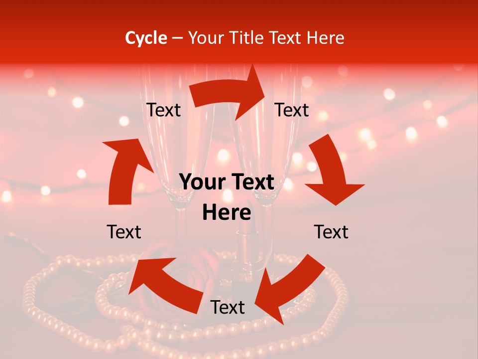 Red Accessories White PowerPoint Template