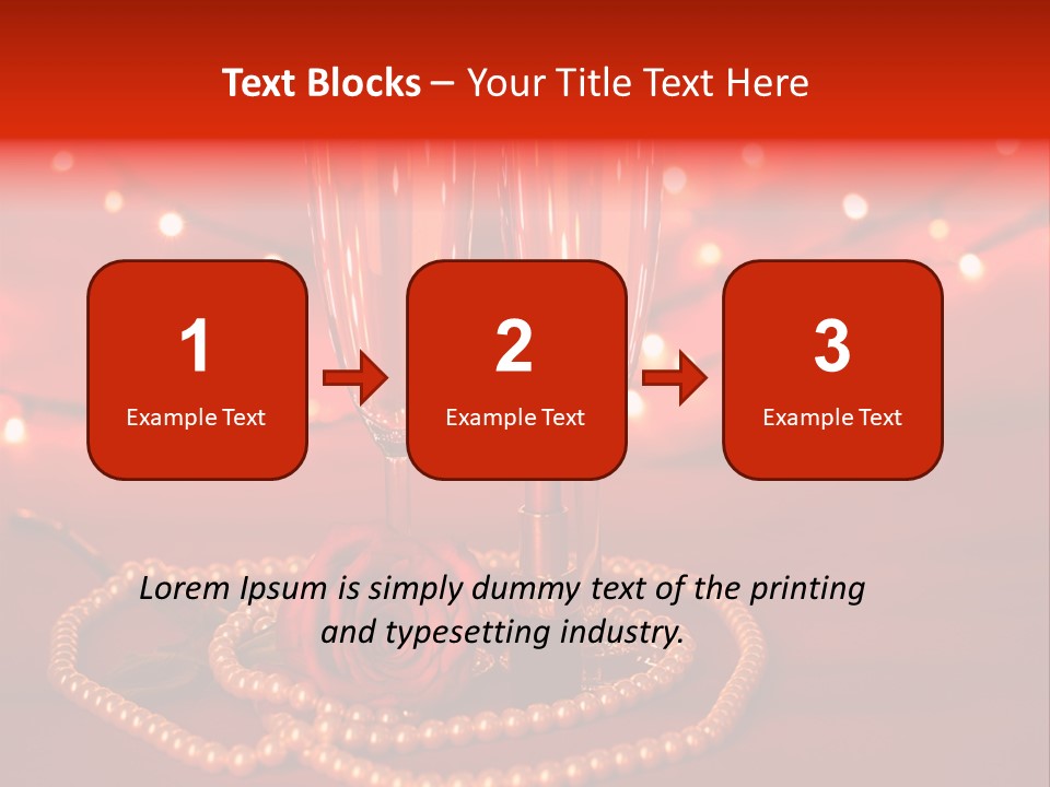 Red Accessories White PowerPoint Template