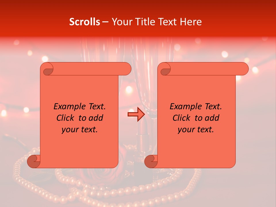 Red Accessories White PowerPoint Template