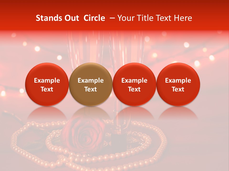 Red Accessories White PowerPoint Template