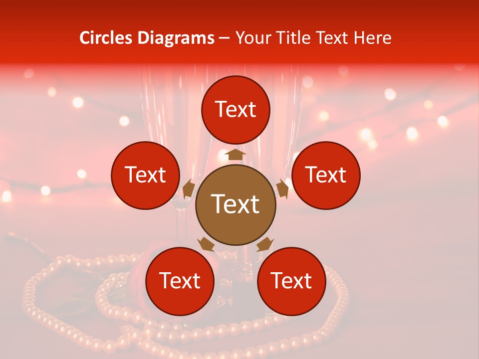 Red Accessories White PowerPoint Template