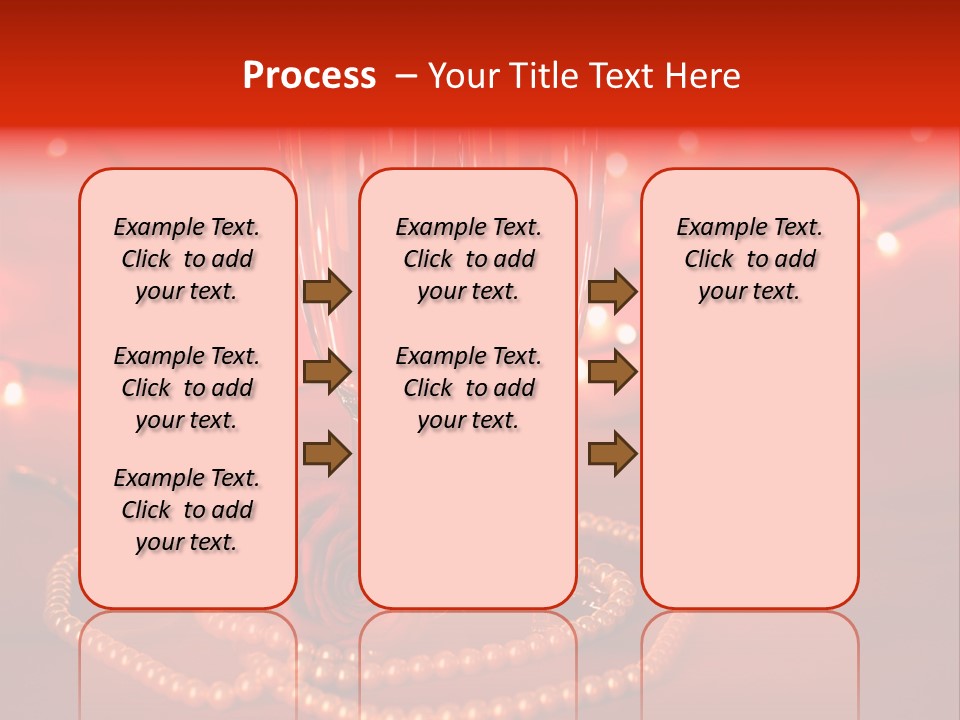 Red Accessories White PowerPoint Template