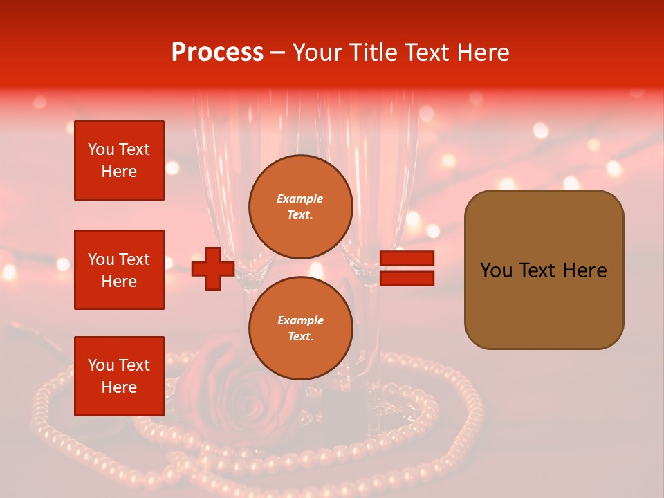Red Accessories White PowerPoint Template