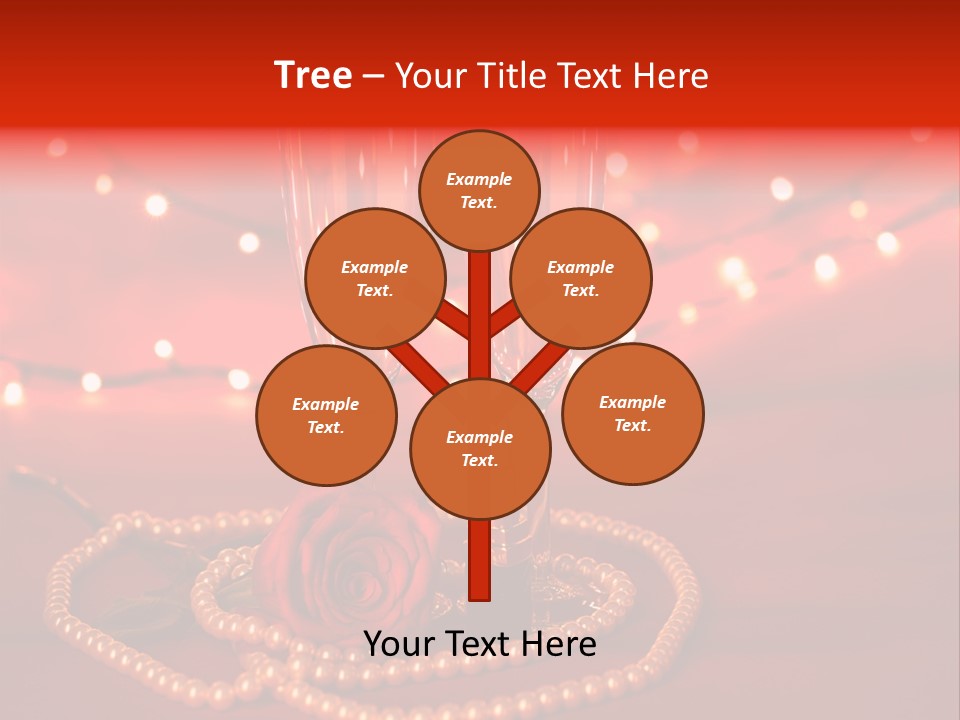 Red Accessories White PowerPoint Template