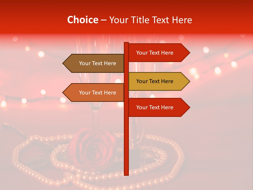 Red Accessories White PowerPoint Template