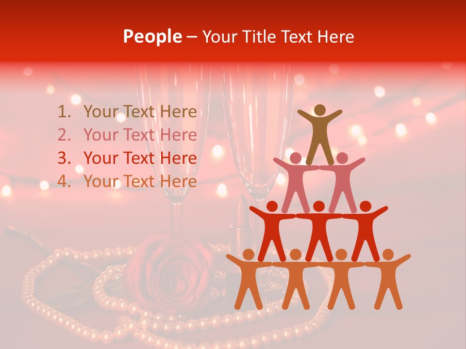 Red Accessories White PowerPoint Template