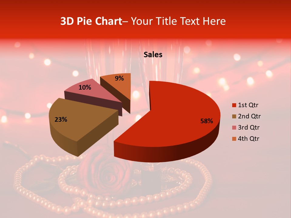 Red Accessories White PowerPoint Template