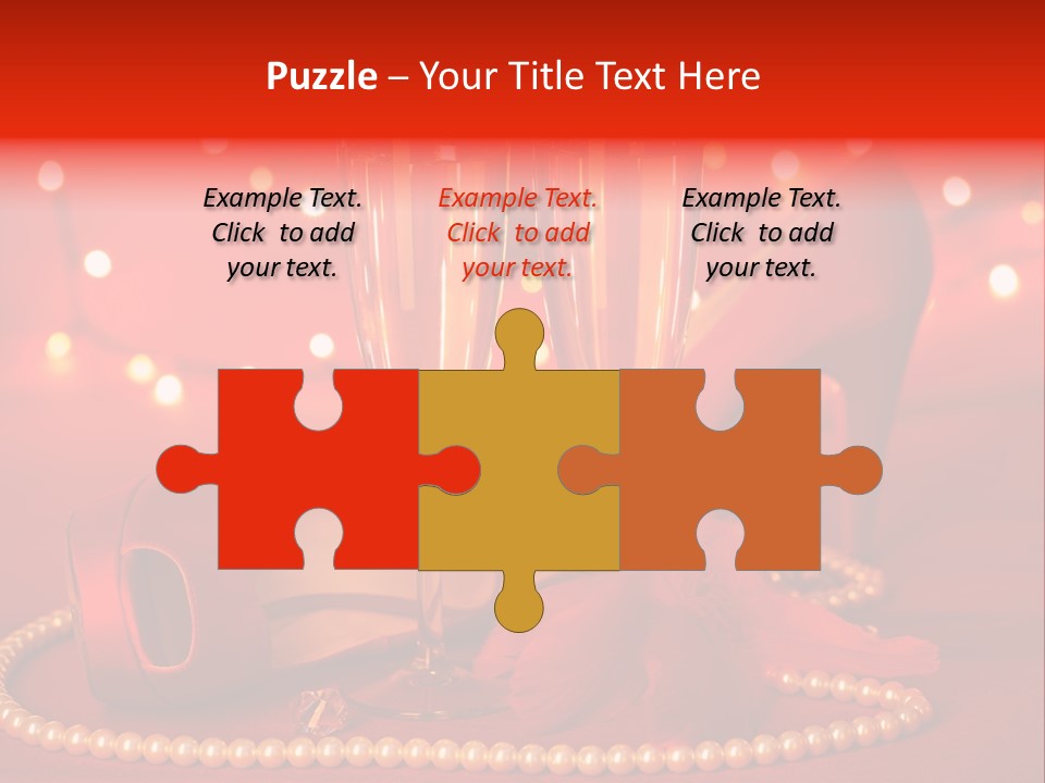 Shoe Pearls Female PowerPoint Template