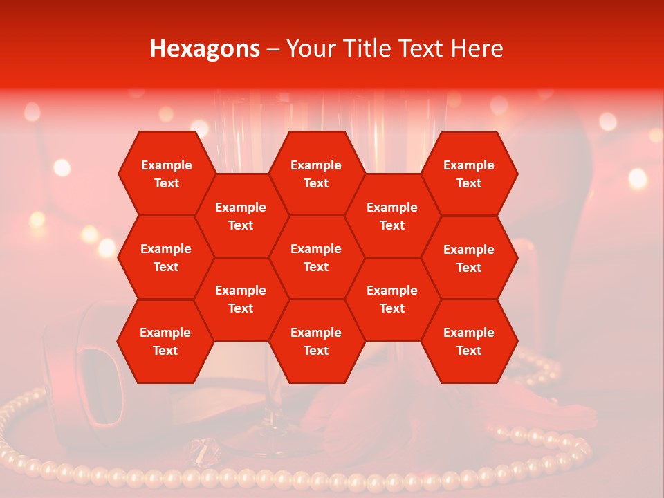 Shoe Pearls Female PowerPoint Template