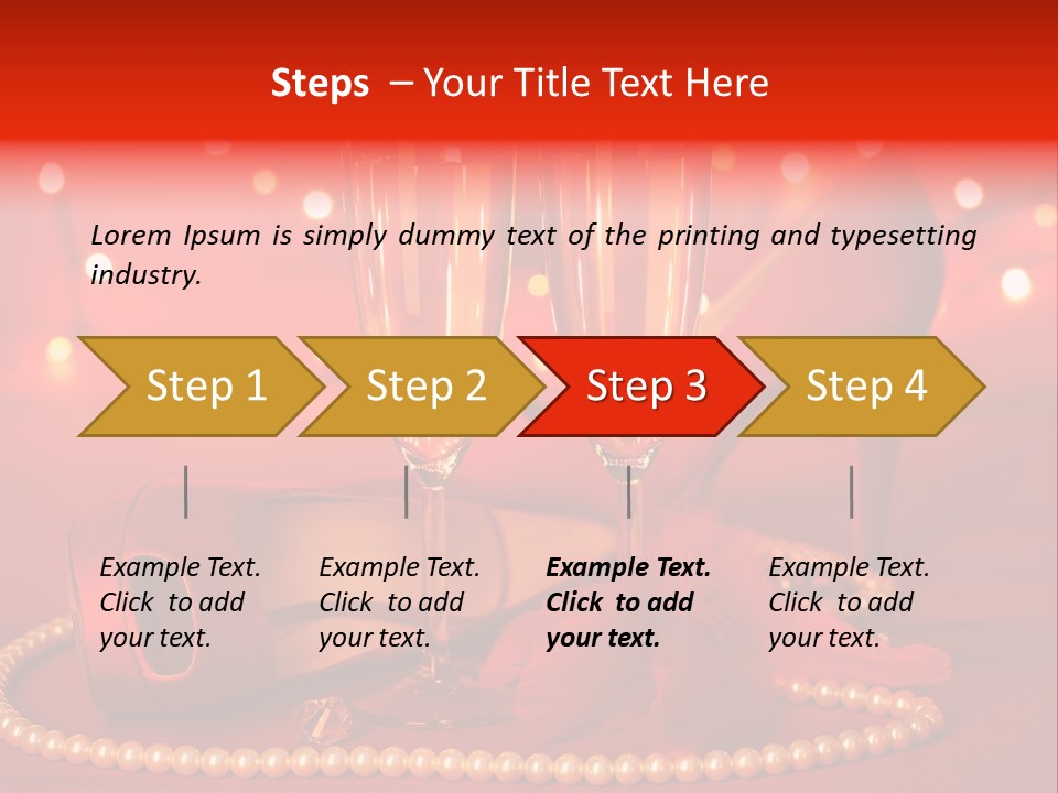 Shoe Pearls Female PowerPoint Template