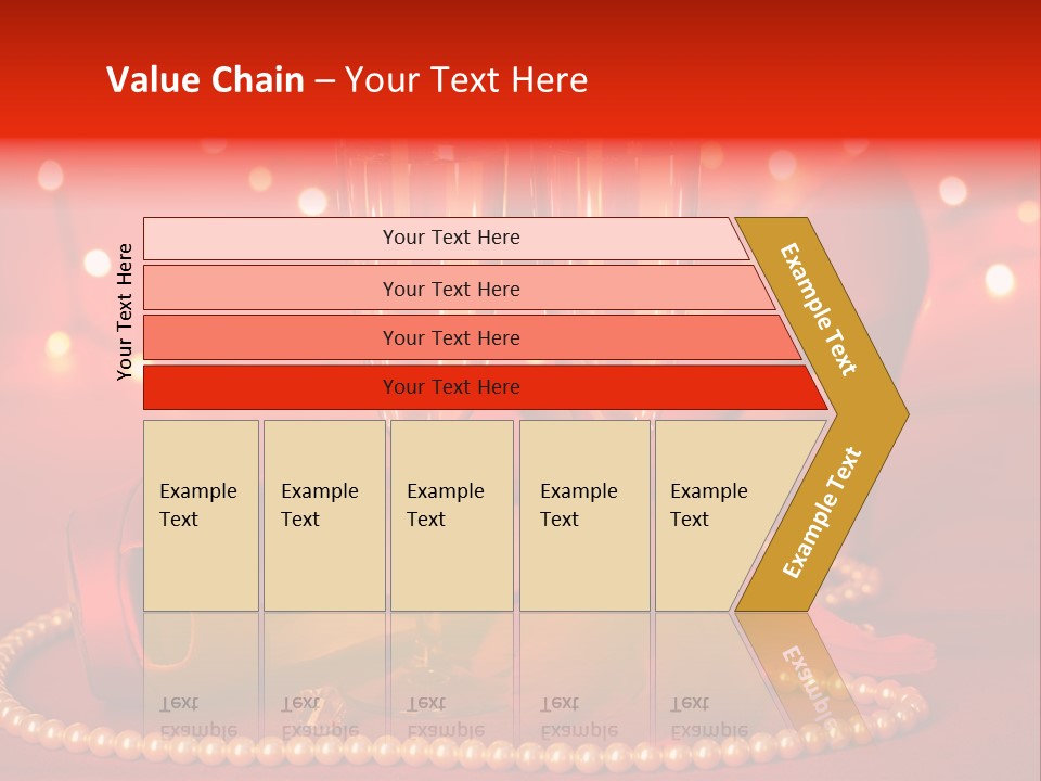 Shoe Pearls Female PowerPoint Template