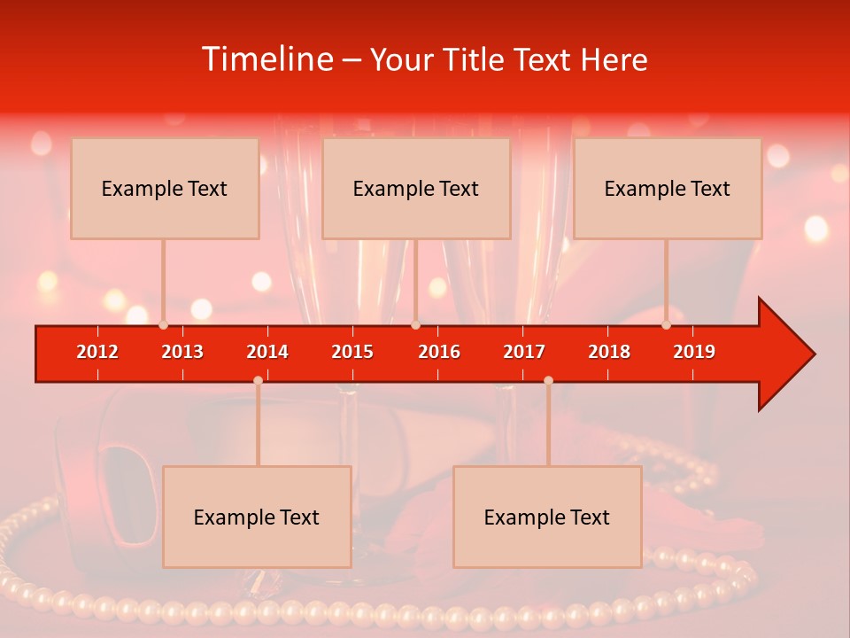 Shoe Pearls Female PowerPoint Template