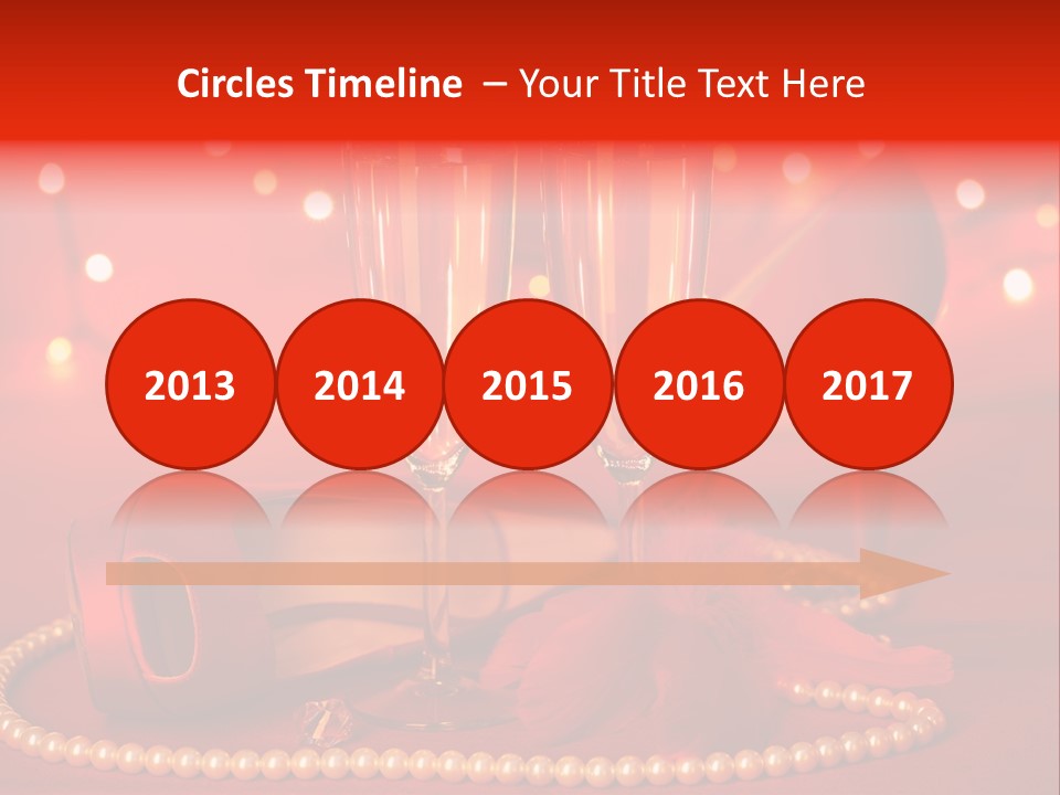 Shoe Pearls Female PowerPoint Template