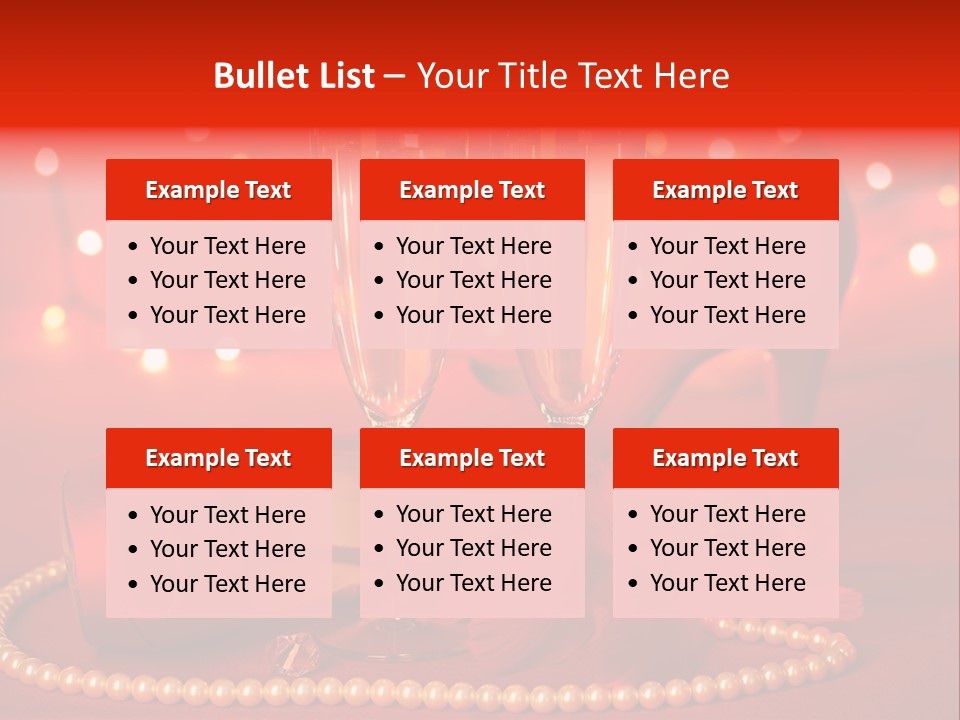 Shoe Pearls Female PowerPoint Template