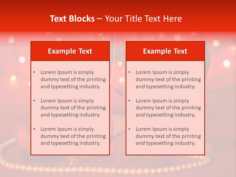 Shoe Pearls Female PowerPoint Template