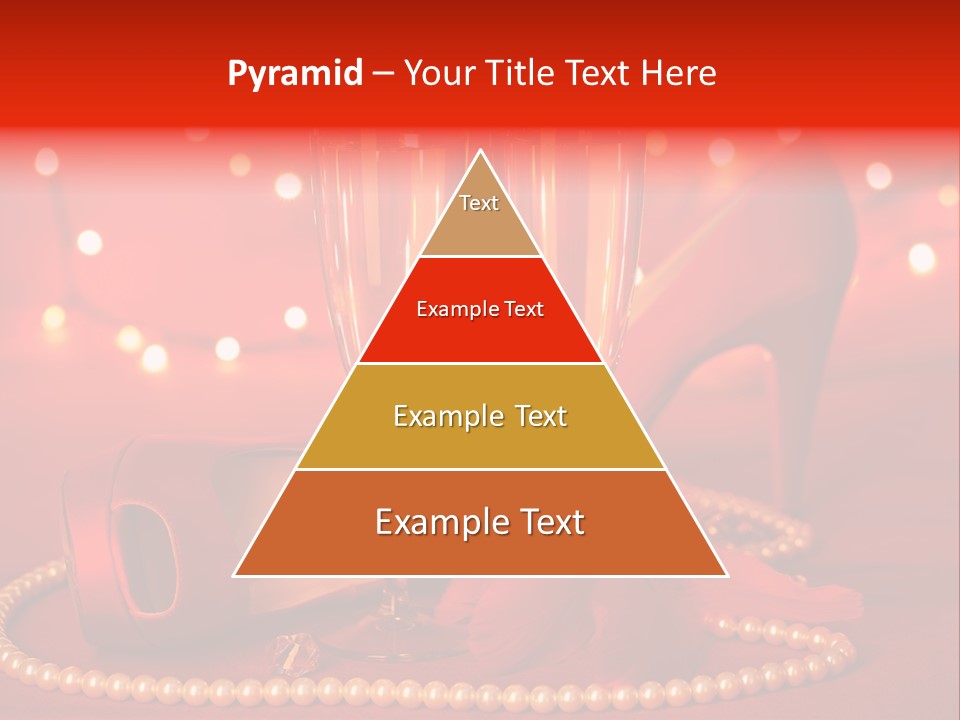 Shoe Pearls Female PowerPoint Template