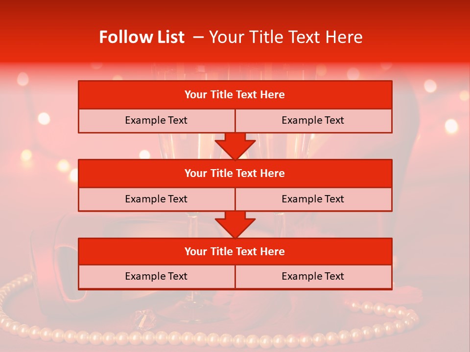 Shoe Pearls Female PowerPoint Template