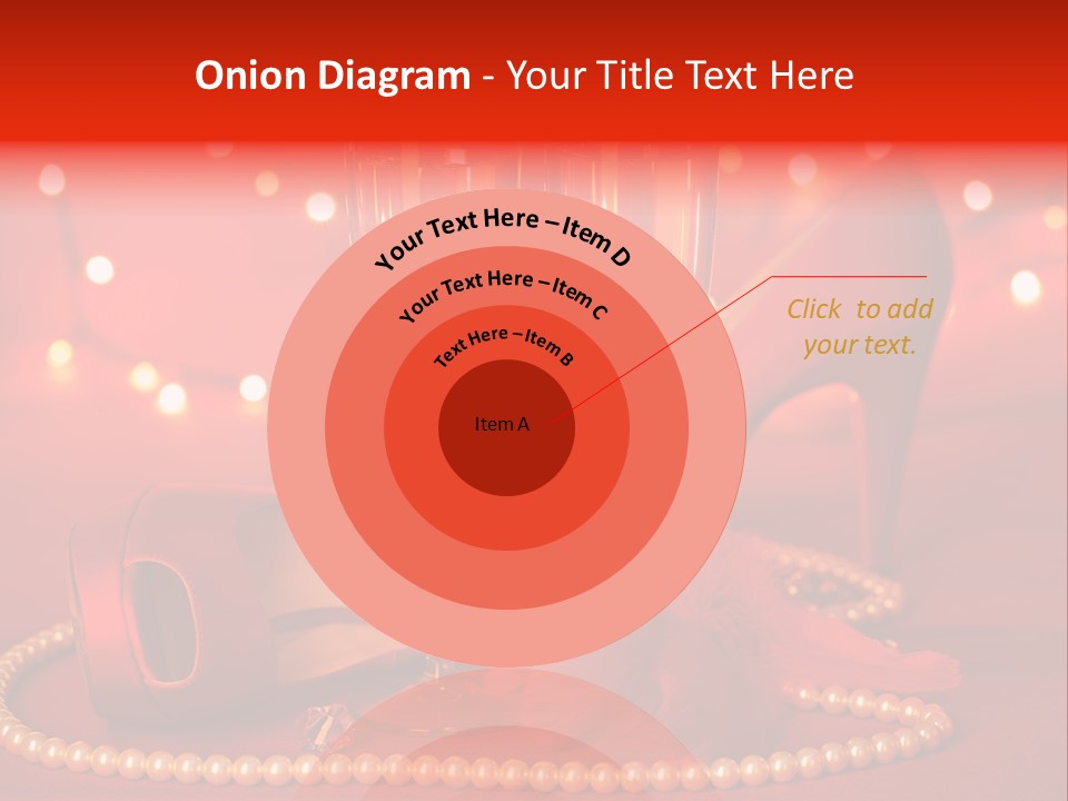 Shoe Pearls Female PowerPoint Template