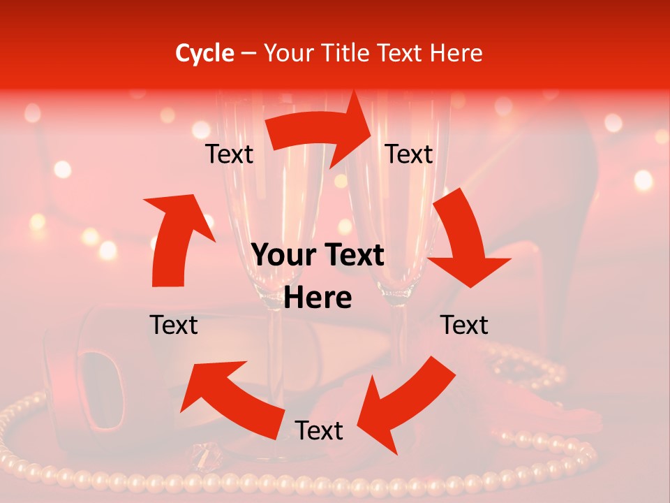 Shoe Pearls Female PowerPoint Template