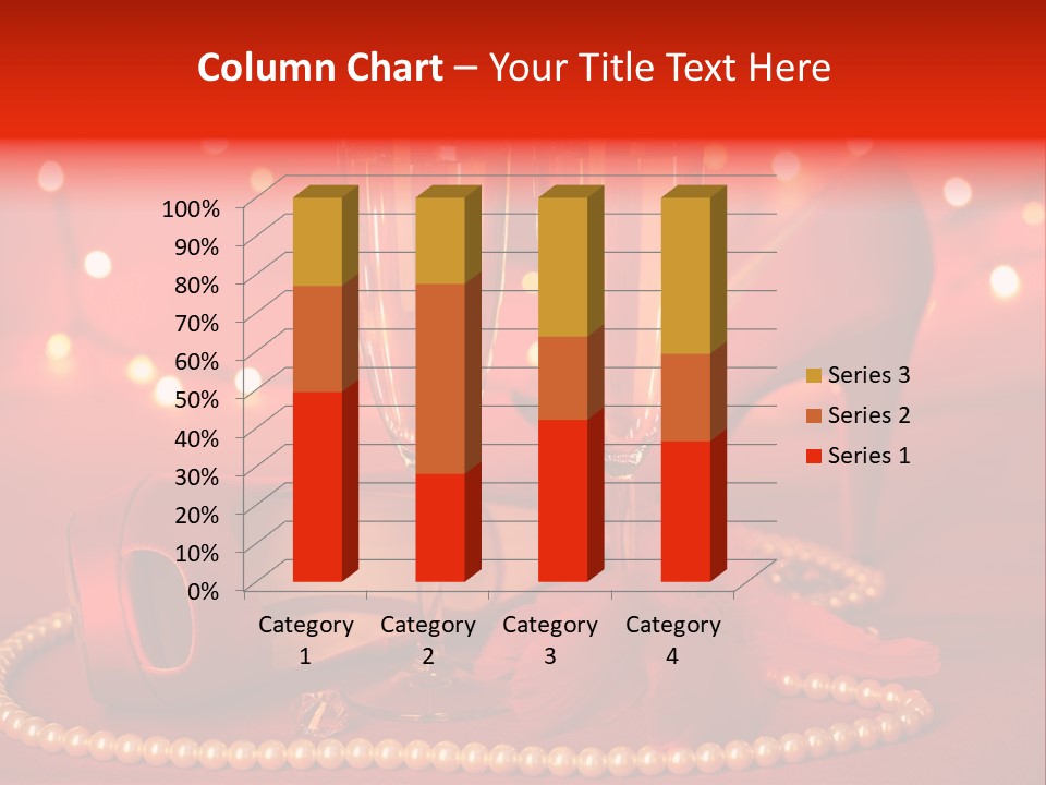 Shoe Pearls Female PowerPoint Template