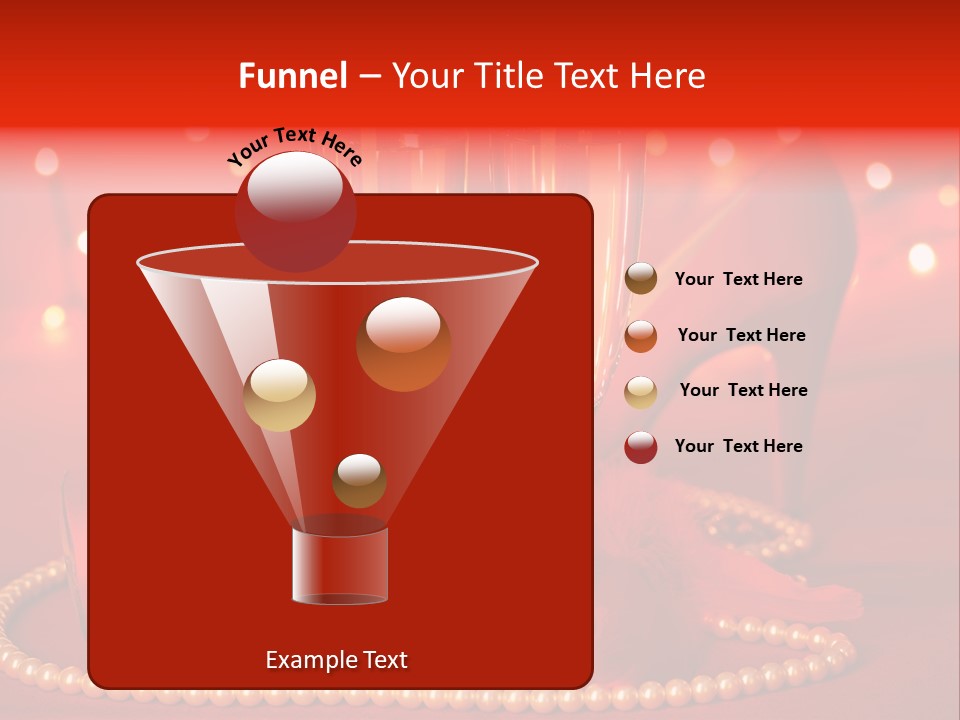 Shoe Pearls Female PowerPoint Template