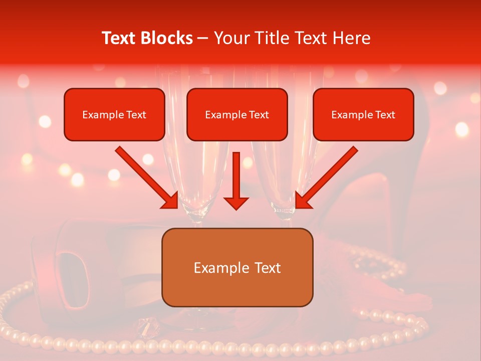 Shoe Pearls Female PowerPoint Template