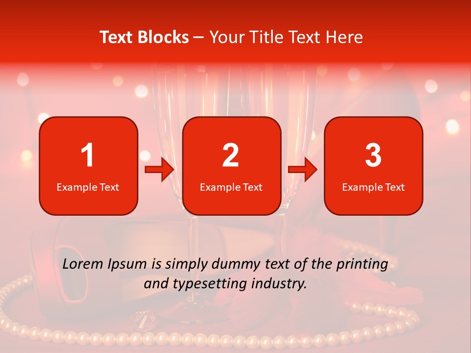 Shoe Pearls Female PowerPoint Template