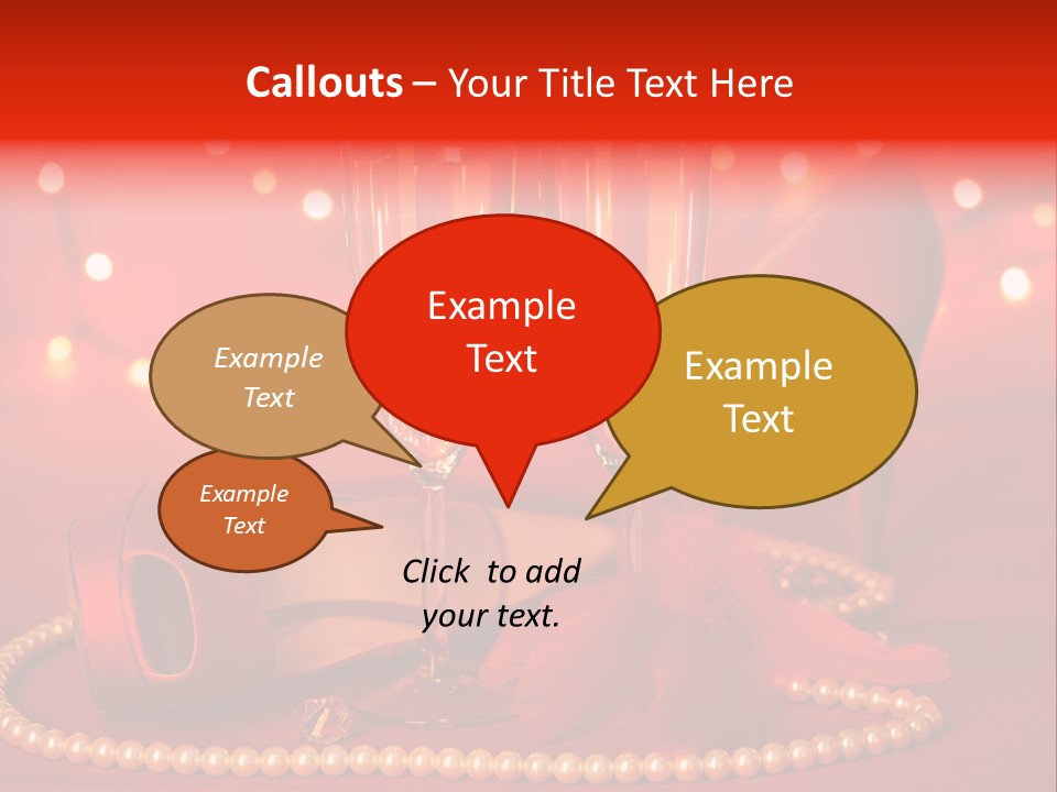 Shoe Pearls Female PowerPoint Template