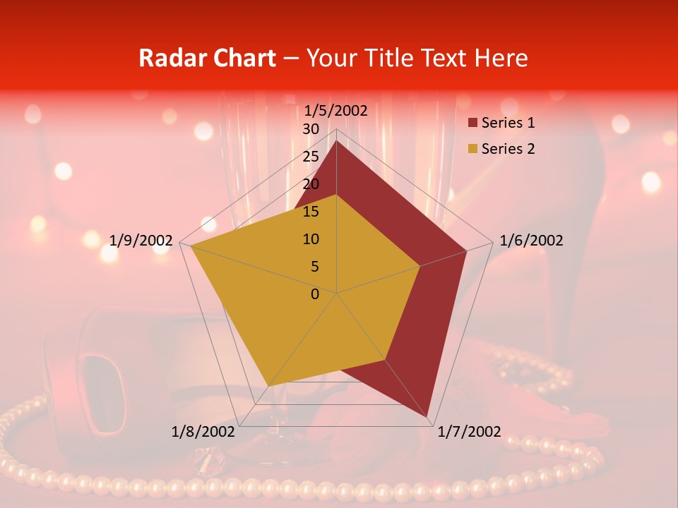 Shoe Pearls Female PowerPoint Template