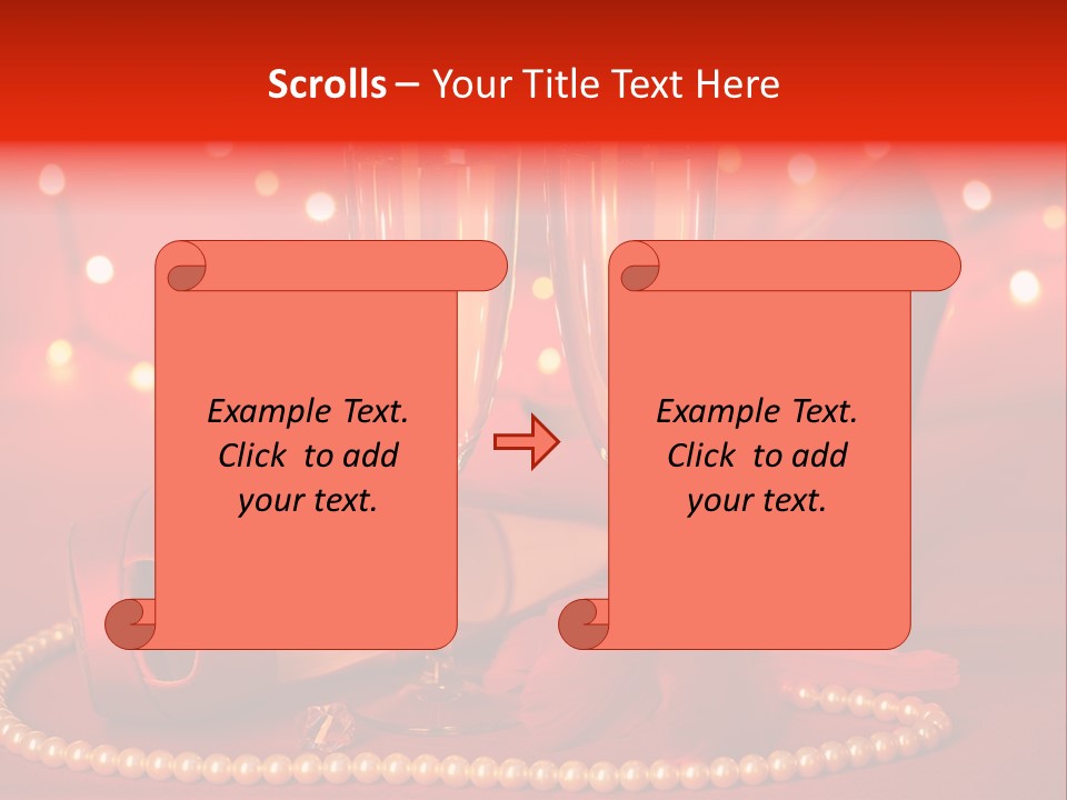 Shoe Pearls Female PowerPoint Template