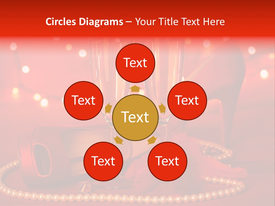 Shoe Pearls Female PowerPoint Template