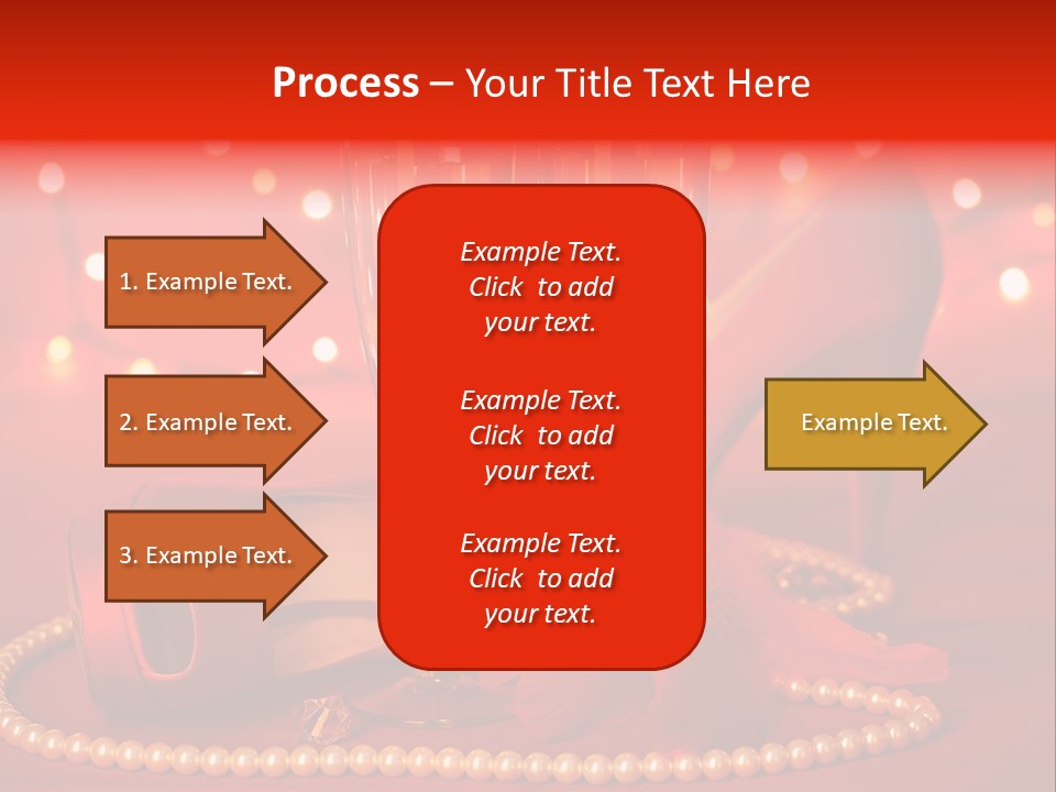 Shoe Pearls Female PowerPoint Template
