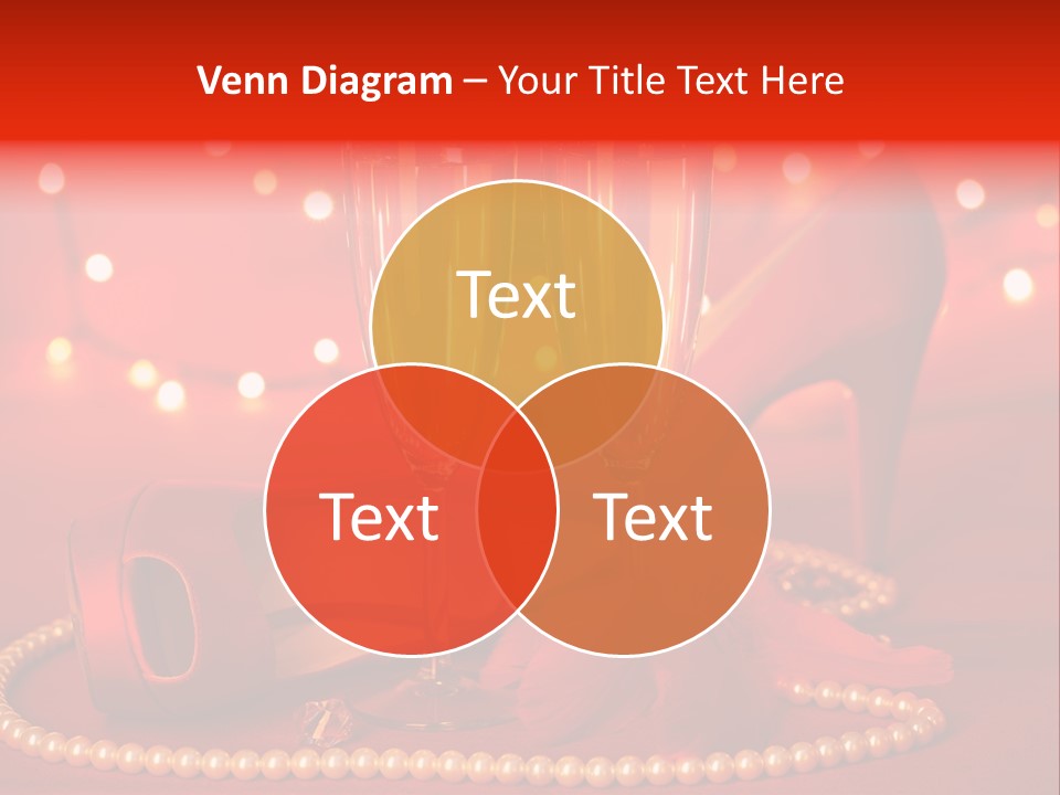 Shoe Pearls Female PowerPoint Template