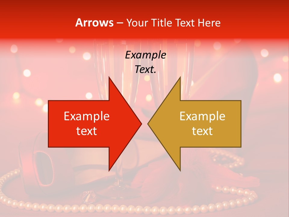 Shoe Pearls Female PowerPoint Template