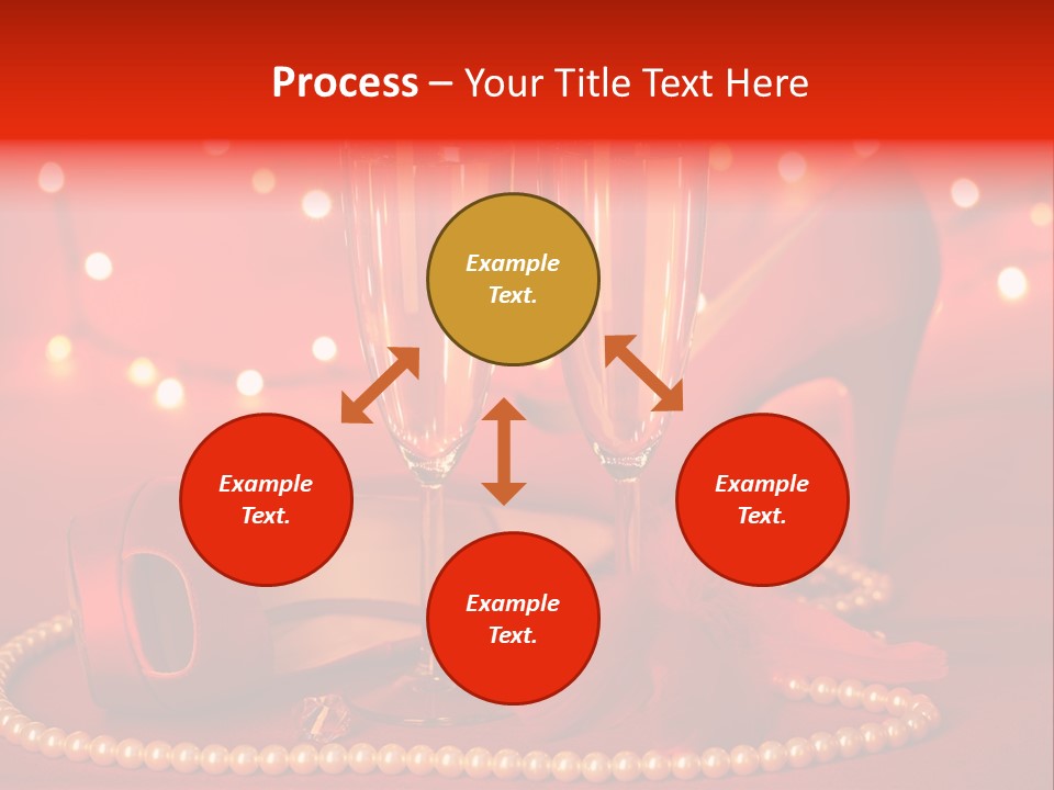 Shoe Pearls Female PowerPoint Template