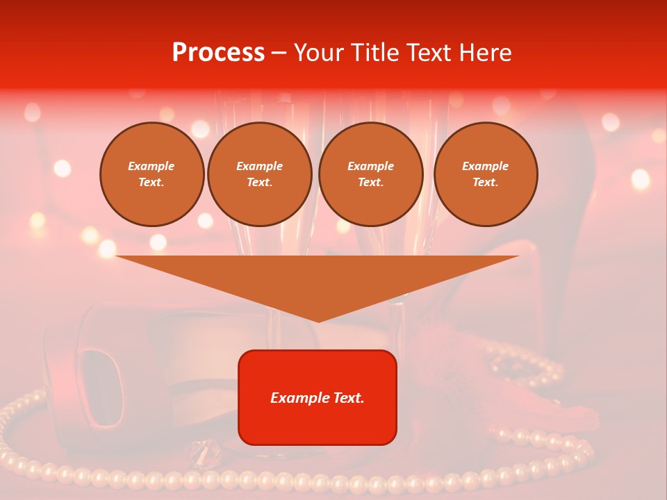 Shoe Pearls Female PowerPoint Template