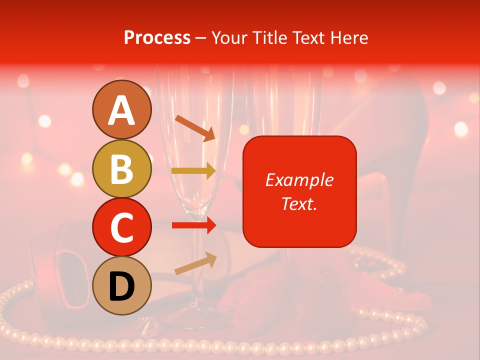 Shoe Pearls Female PowerPoint Template