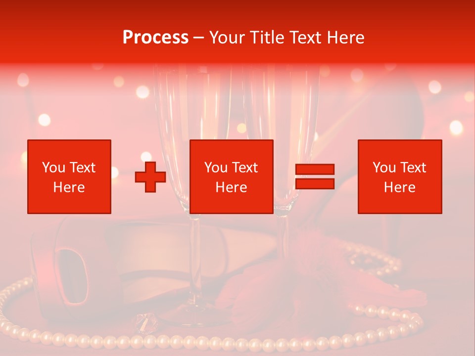 Shoe Pearls Female PowerPoint Template