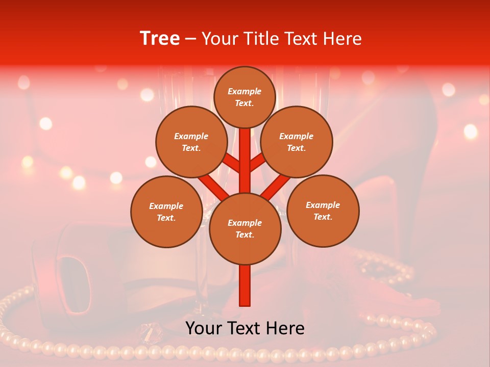 Shoe Pearls Female PowerPoint Template