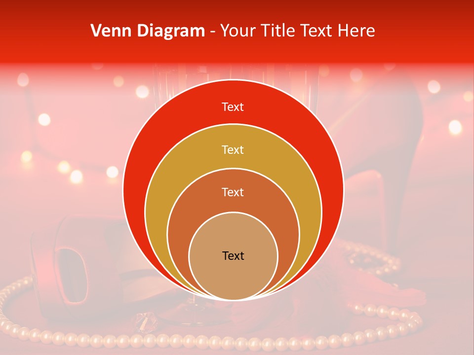 Shoe Pearls Female PowerPoint Template