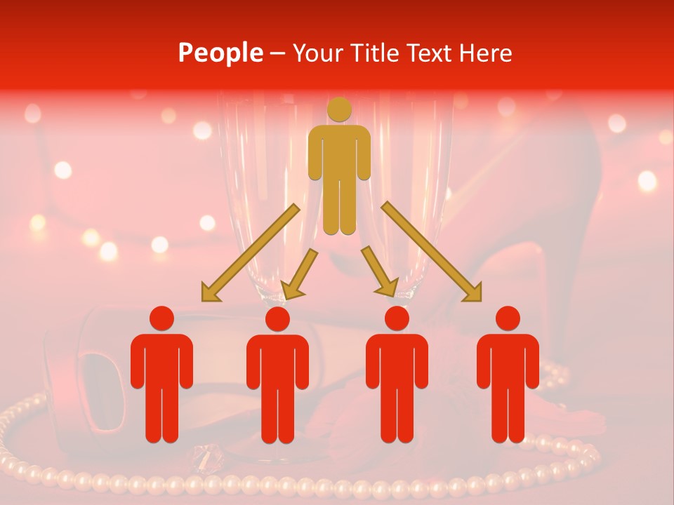 Shoe Pearls Female PowerPoint Template