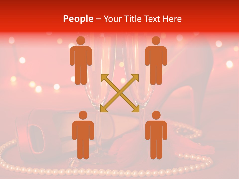 Shoe Pearls Female PowerPoint Template