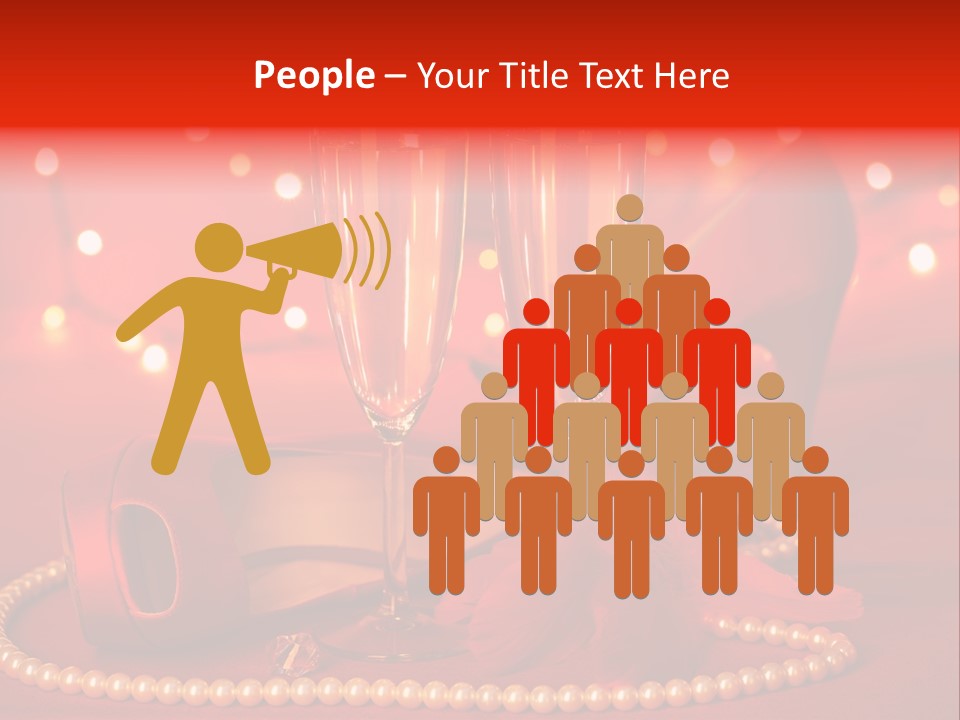 Shoe Pearls Female PowerPoint Template