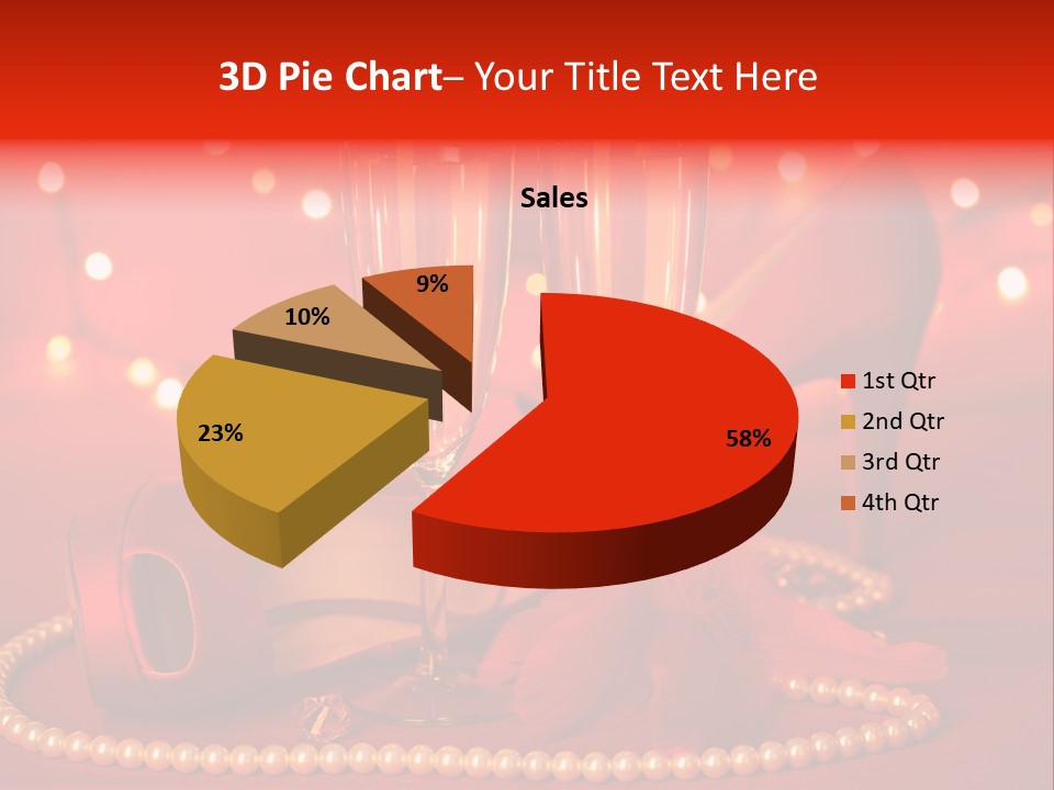 Shoe Pearls Female PowerPoint Template