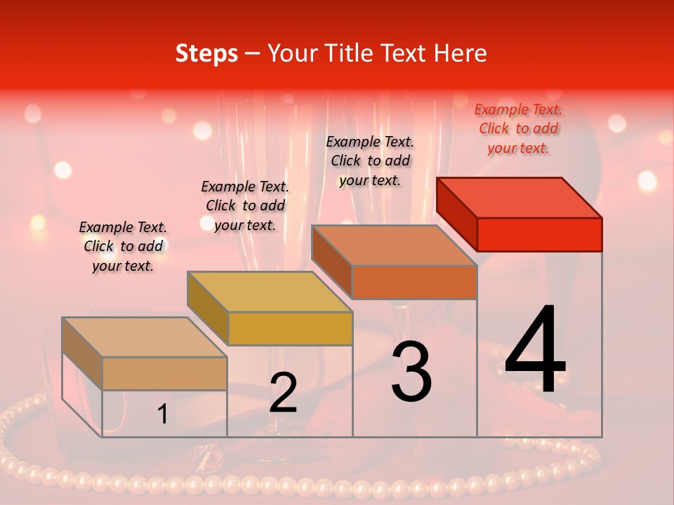 Shoe Pearls Female PowerPoint Template