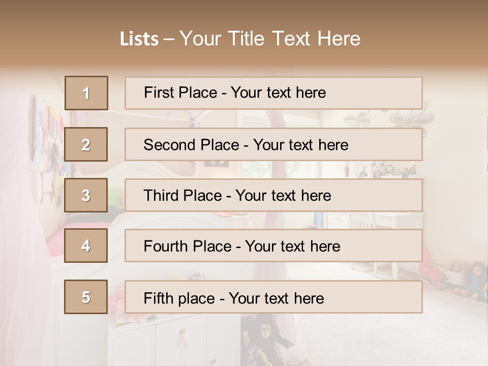 Kid Project Room PowerPoint Template