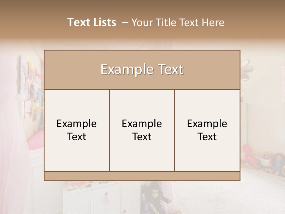 Kid Project Room PowerPoint Template