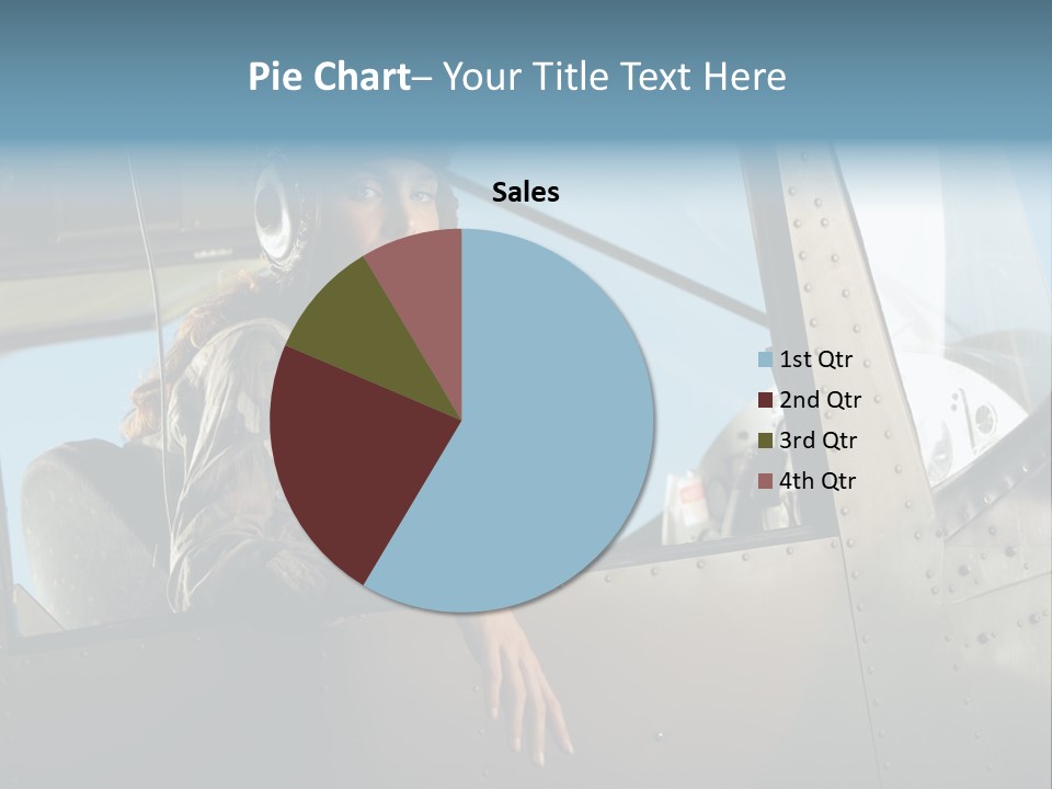 Vintage Plane Fashion Portrait PowerPoint Template