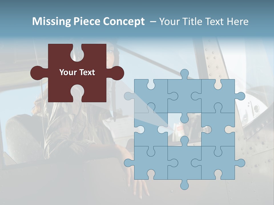 Vintage Plane Fashion Portrait PowerPoint Template