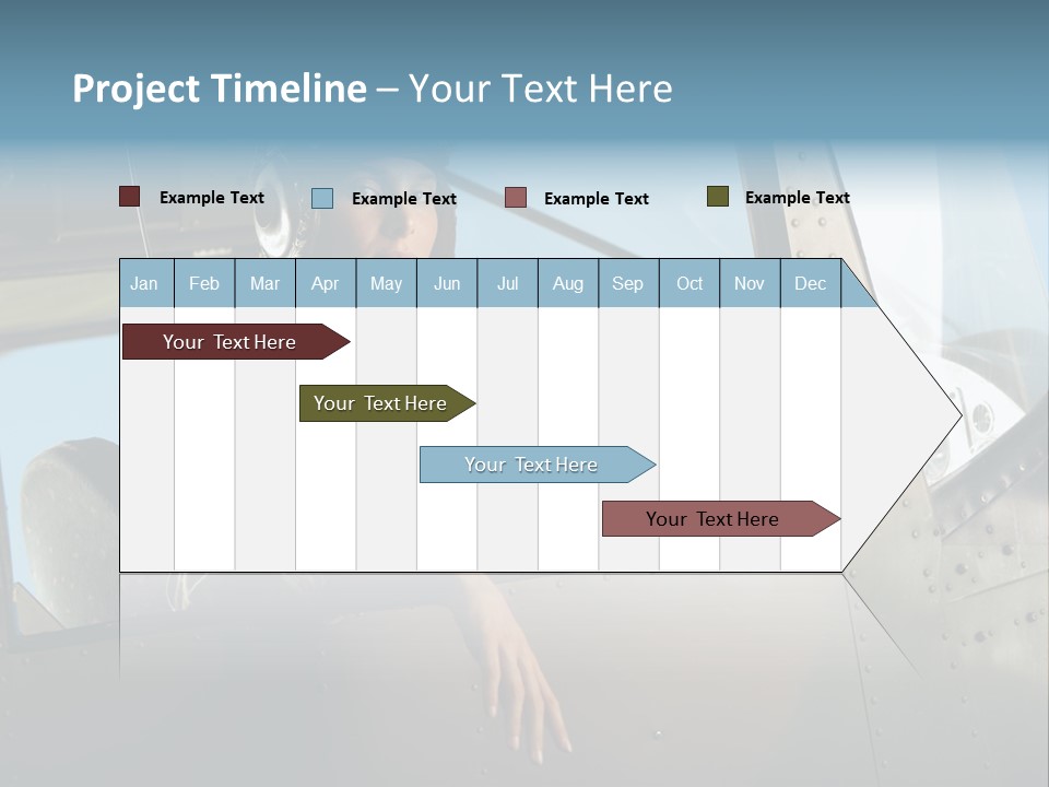 Vintage Plane Fashion Portrait PowerPoint Template